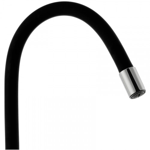 Смеситель для кухни Rossinka Z35-35U-Black Хром Черный латунь