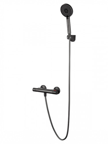 Смеситель для душа Wonzon & Woghand Inn WW-B2005-A-BGG с термостатом цвет Темный графит