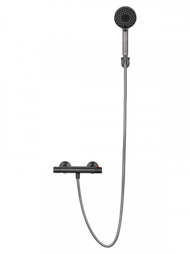 Смеситель для душа Wonzon & Woghand Inn WW-B2005-A-BGG с термостатом цвет Темный графит