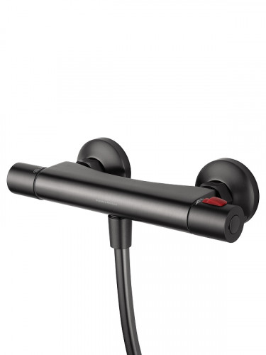 Смеситель для душа Wonzon & Woghand Inn WW-B2005-A-BGG с термостатом цвет Темный графит