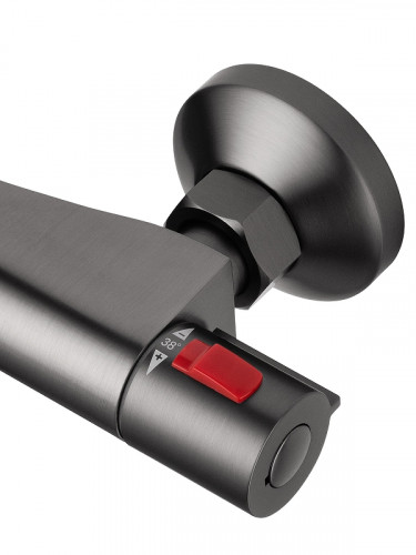 Смеситель для душа Wonzon & Woghand Inn WW-B2005-A-BGG с термостатом цвет Темный графит