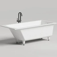 Ванна из искусственного камня Salini Cascata 170х75 104123M Белая матовая