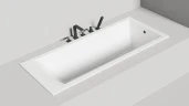Ванна из искусственного камня Salini Cascata 170х75 104123M Белая матовая