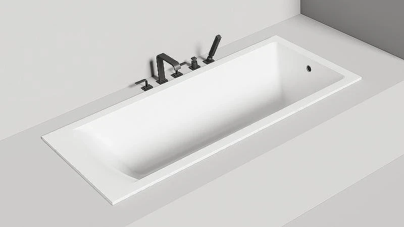 Ванна из искусственного камня Salini Cascata 170х75 104123M Белая матовая