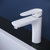 Смеситель для раковины Aringa Рейн AR02008WH Белый латунь