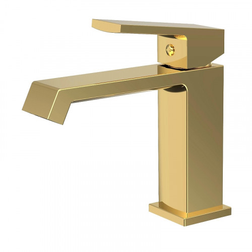 Смеситель для раковины Haiba HB10575-5 цвет Золото матовое