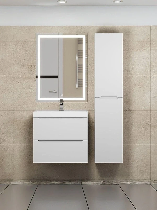 Тумба с раковиной Uperwood Tanos 60 291020225 подвесная цвет Белый матовый