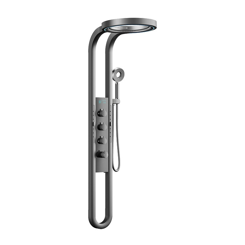Душевая панель Black&White Gravity W075GM 075GM цвет Оружейная сталь