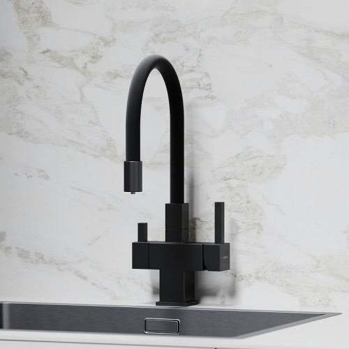 Смеситель для кухни Sancos Arno SC4005MB Черный матовый латунь