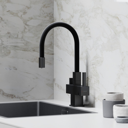 Смеситель для кухни Sancos Arno SC4005MB Черный матовый латунь