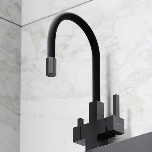 Смеситель для кухни Sancos Arno SC4005MB Черный матовый латунь