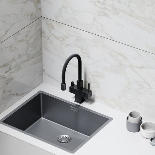 Смеситель для кухни Sancos Arno SC4005MB Черный матовый латунь