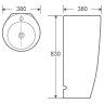 Раковина WeltWasser Leerbach 3838 MT-BL 38 10000013333 Черная матовая
