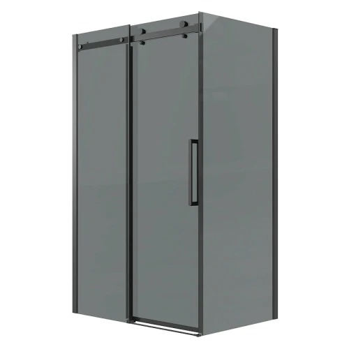 Душевой уголок Grossman Classic 150x70 120.K33.04.1570.21.10 профиль Черный матовый стекло тонированное