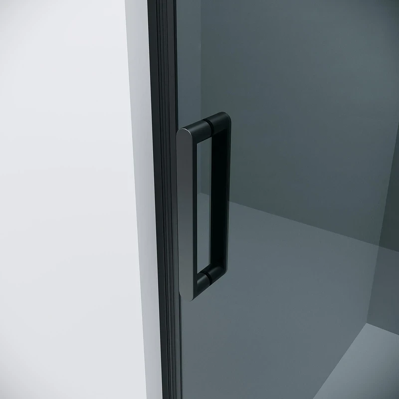 Душевой уголок Grossman Classic 150x70 120.K33.04.1570.21.10 профиль Черный матовый стекло тонированное