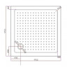 Акриловый поддон для душа Cezares Tray А 95х95 TRAY-A-A-95-15-W Белый