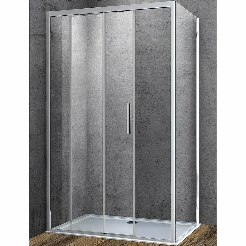 Душевой уголок Vincea Soft 150х100 VSR-3SO1015CL профиль Хром стекло прозрачное