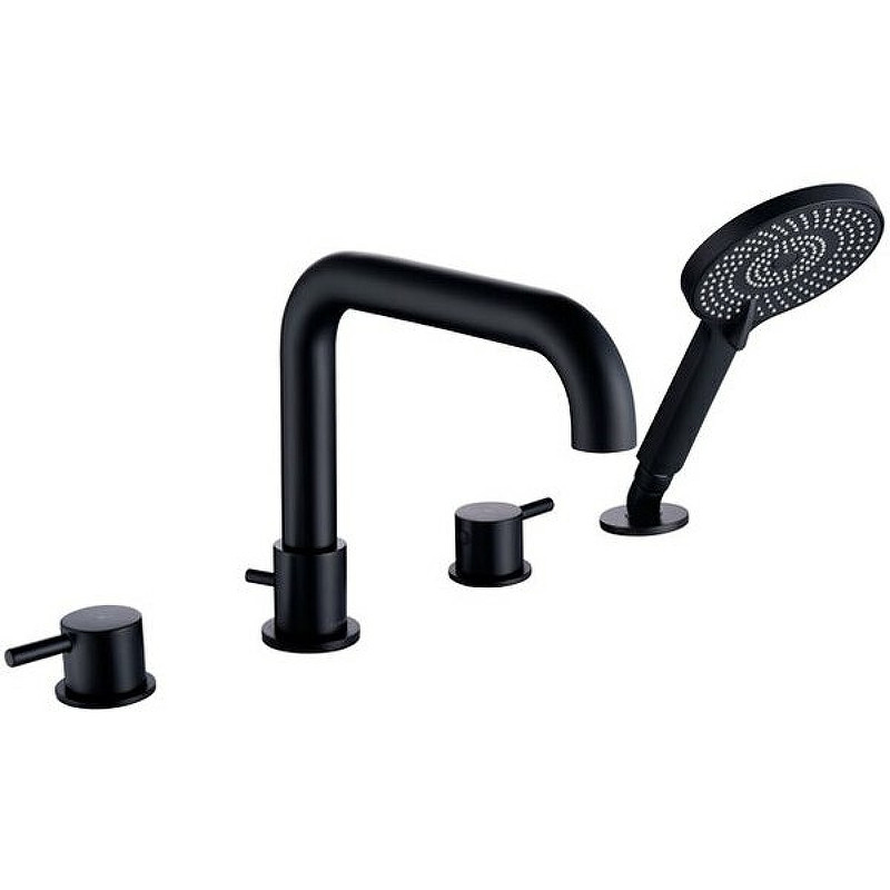 Смеситель на борт ванны Caprigo Don 53-410-NER Черный матовый латунь