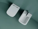 Комплект унитаза Ceramicanova Union CN4009T с инсталляцией Berges Atom 410 040332 с сиденьем Микролифт и Черной матовой клавишей смыва фарфор подвесной