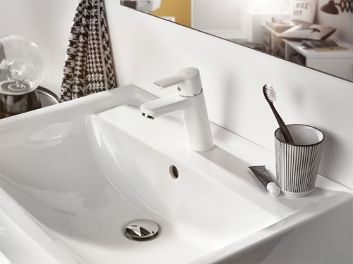 Смеситель для раковины Kludi Pure Easy XL 372929165 Белый Хром латунь