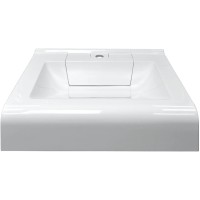 Раковина Azario Mario 60 CS00078506 на стиральную машину Белая искусственный камень (литьевой мрамор) подвесная, на стиральную машину