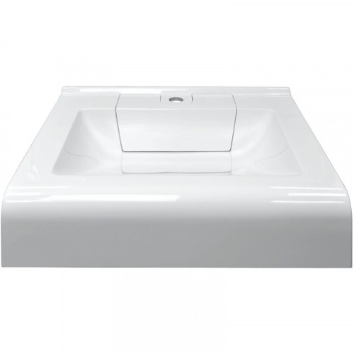 Раковина Azario Mario 60 CS00078506 на стиральную машину Белая искусственный камень (литьевой мрамор) подвесная, на стиральную машину