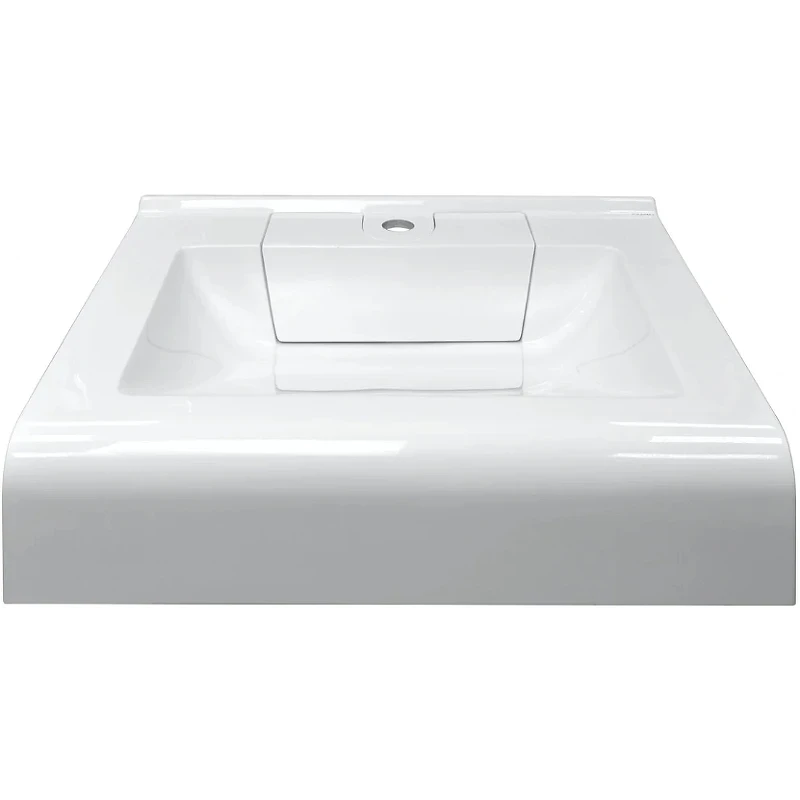Раковина Azario Mario 60 CS00078506 на стиральную машину Белая искусственный камень (литьевой мрамор) подвесная, на стиральную машину