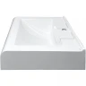 Раковина Azario Mario 60 CS00078506 на стиральную машину Белая искусственный камень (литьевой мрамор) подвесная, на стиральную машину