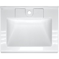 Раковина Azario Mario 60 CS00078506 на стиральную машину Белая искусственный камень (литьевой мрамор) подвесная, на стиральную машину