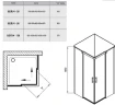 Душевой уголок Ravak Matrix MSRV4-100/100 100x100 1WVAAC00Z1 профиль Хром стекло Transparent