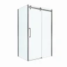 Душевой уголок BelBagno Marino 2 130x80 MARINO-2-AH-1-130/80-C-GM профиль Оружейная сталь стекло прозрачное