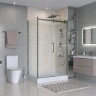 Душевой уголок BelBagno Marino 2 130x80 MARINO-2-AH-1-130/80-C-GM профиль Оружейная сталь стекло прозрачное