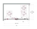 Душевой уголок BelBagno Marino 2 130x80 MARINO-2-AH-1-130/80-C-GM профиль Оружейная сталь стекло прозрачное