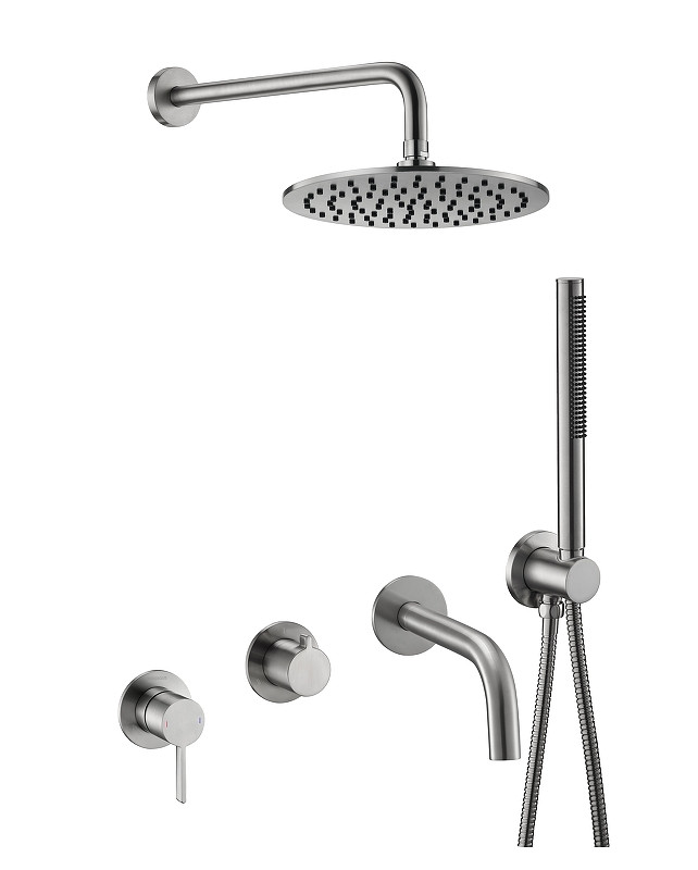 Душевая система Benesque Lumiere 21016902 цвет Никель брашированный