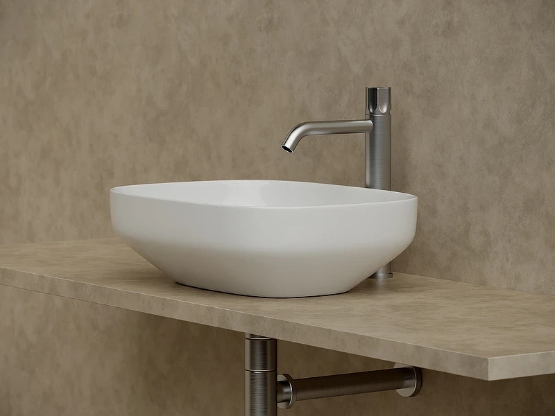 Раковина-чаша Ceramicanova Element 50 CN5031 Белая фарфор накладная