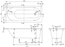 Квариловая ванна Villeroy&Boch Oberon 170x75 UBQ170OBE2V-01 без гидромассажа