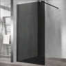 Душевая перегородка Vincea Walk-In 120 VSW-1H120CGB профиль Черный матовый стекло тонированное