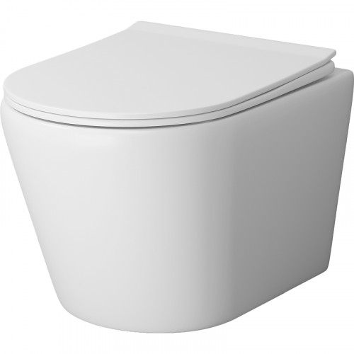 Унитаз Grossman Fly GR-4478MS подвесной Белый матовый с сиденьем Микролифт фаянс подвесной