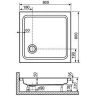 Акриловый поддон для душа RGW Acrylic Style 80x80 16180188-11 Белый