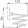 Держатель для фена Frap F19 F1928 Хром