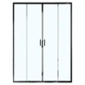 Душевая дверь Azario Tokyo 170 AZ-362K2-170-MB-CL профиль Черный матовый стекло прозрачное