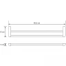 Полотенцедержатель WasserKRAFT Kammel K-8340 двойной Хром