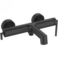 Смеситель для ванны BelBagno Acqua ACQUA-VASM-NERO Черный матовый латунь на стену