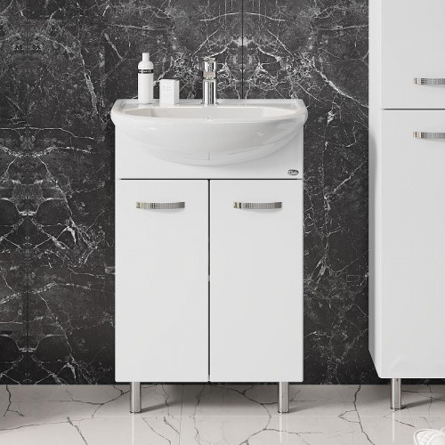 Тумба под раковину Onika Коралл 50 105032 цвет Белый