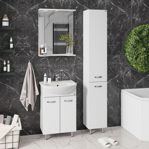 Тумба под раковину Onika Коралл 50 105032 цвет Белый