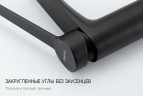 Смеситель для раковины Gappo G21-6 G1021-26 Черный матовый латунь