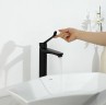 Смеситель для раковины Gappo G21-6 G1021-26 Черный матовый латунь