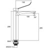 Смеситель для раковины Gappo G21-6 G1021-26 Черный матовый латунь