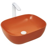 Раковина-чаша WeltWasser Elbach 2143 MO 49 10000004526 Оранжевая матовая фаянс накладная