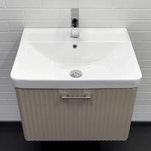 Тумба с раковиной Comforty Ангара 60П 00-00021034 подвесная Дуб латте